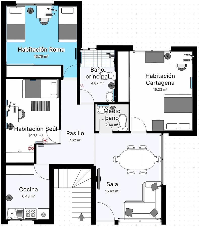 شقة Habitacion Roma مدينة مكسيكو المظهر الخارجي الصورة